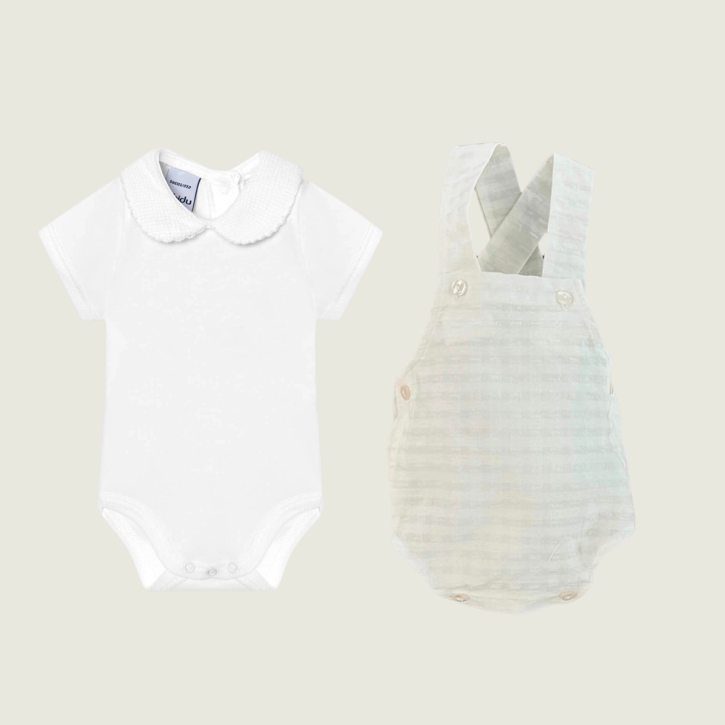 Pique Collar Set with Romper (Choose your print)