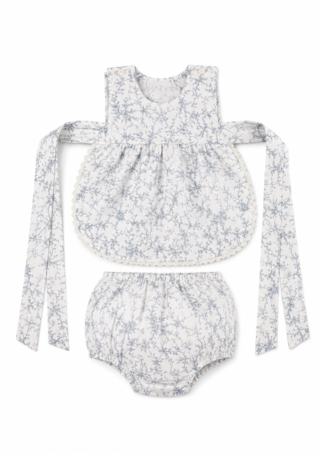 Set Madrid in Blue Azucena - Muslin Cotton