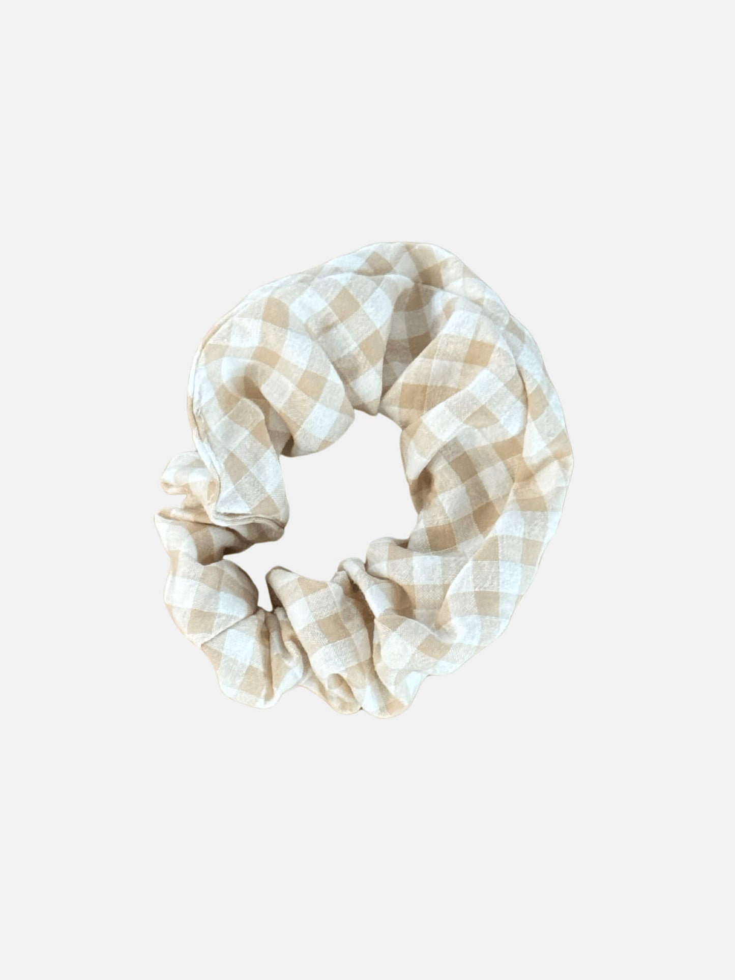 Hair Tie in Natural Vichy