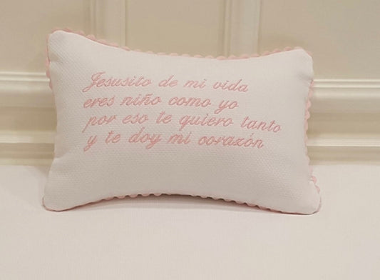 Embroidered Crib Cushion