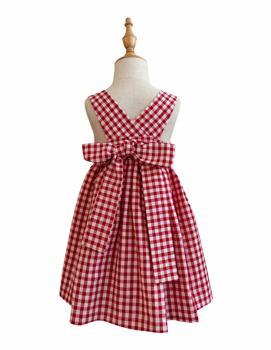 Dress Castellana in Red Vichy