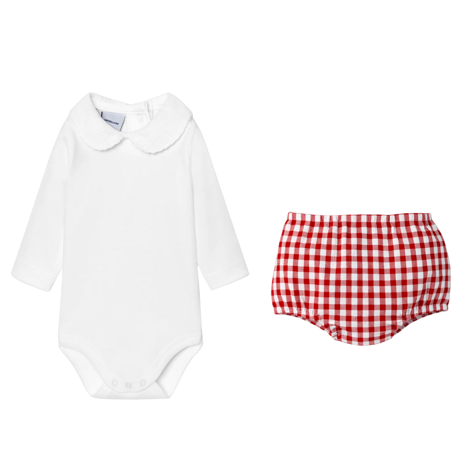 Long Sleeve Collar Bloomer Set (Choose your print)