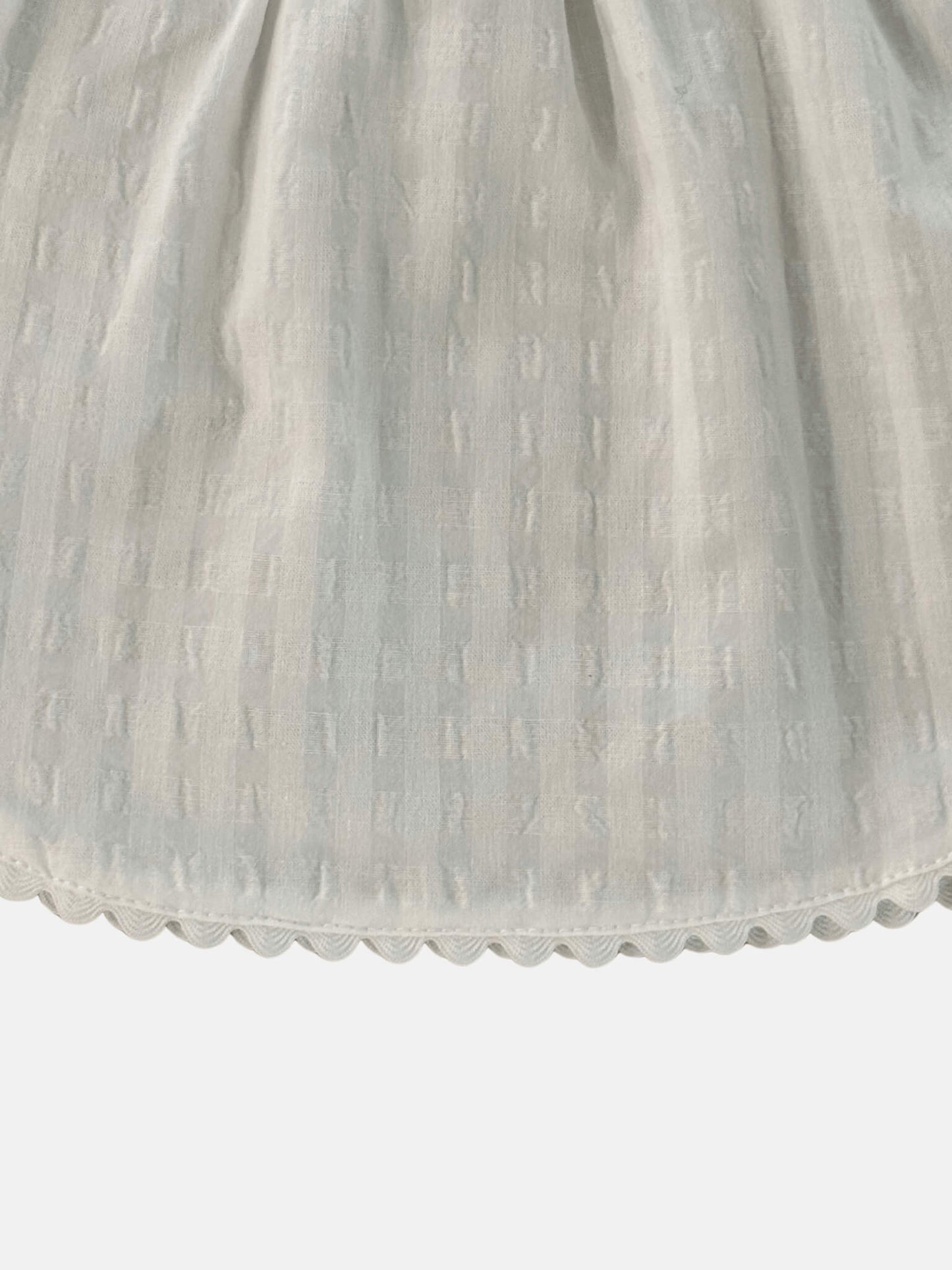 Set white Vichy side