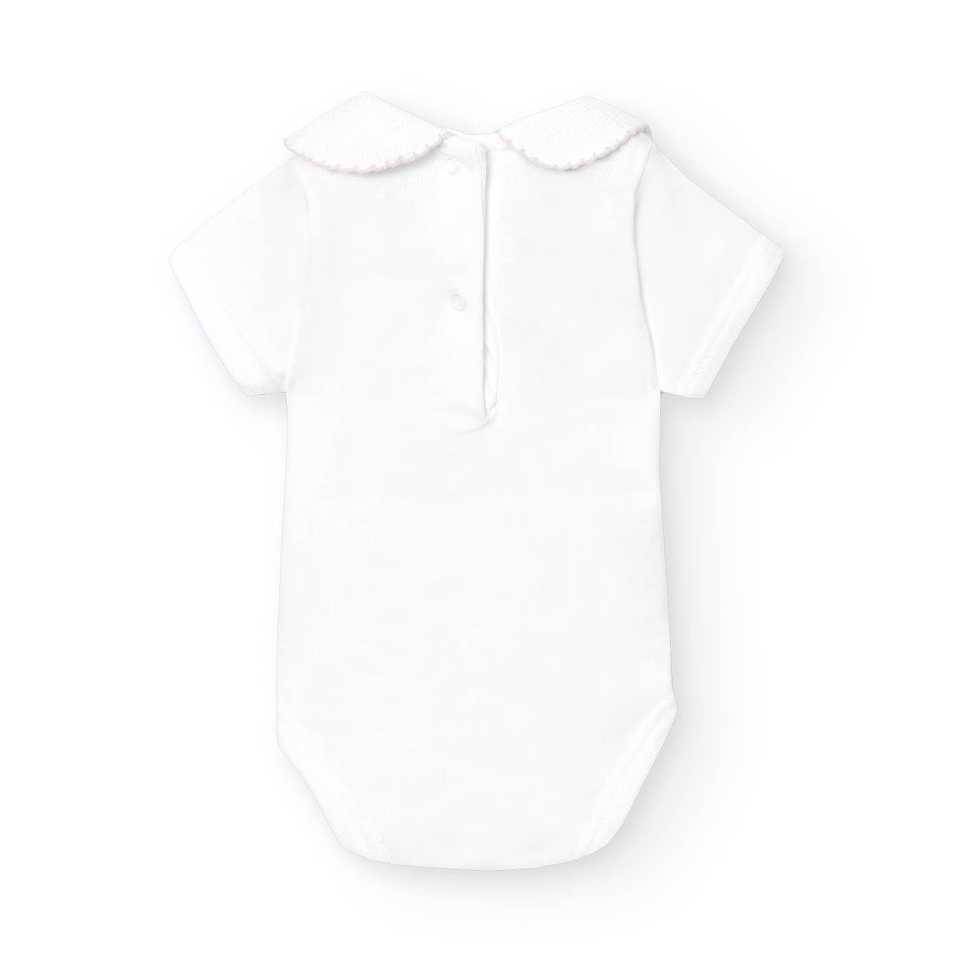Pique Baby Neck Short Sleeve Bodysuit