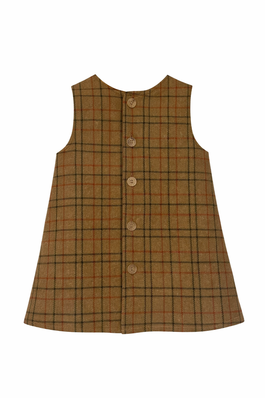 Camel Scottish Pichi Dress