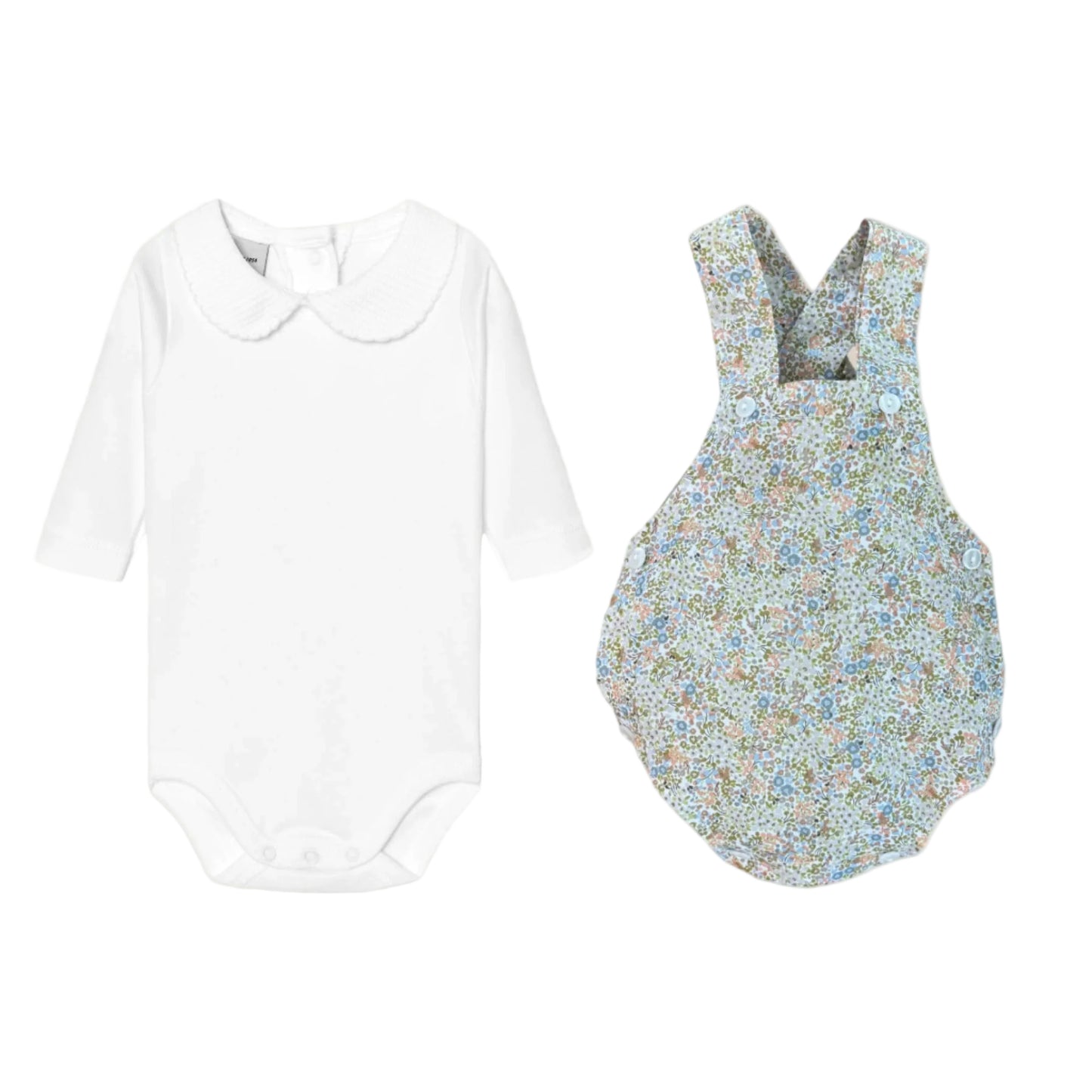 Long Sleeve Collar Set with Romper (Choose your print)