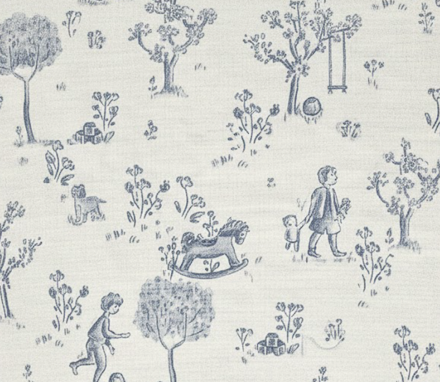 Blue Toile