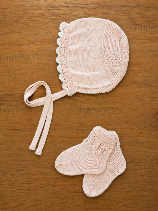 Powder Bonnet and Socks