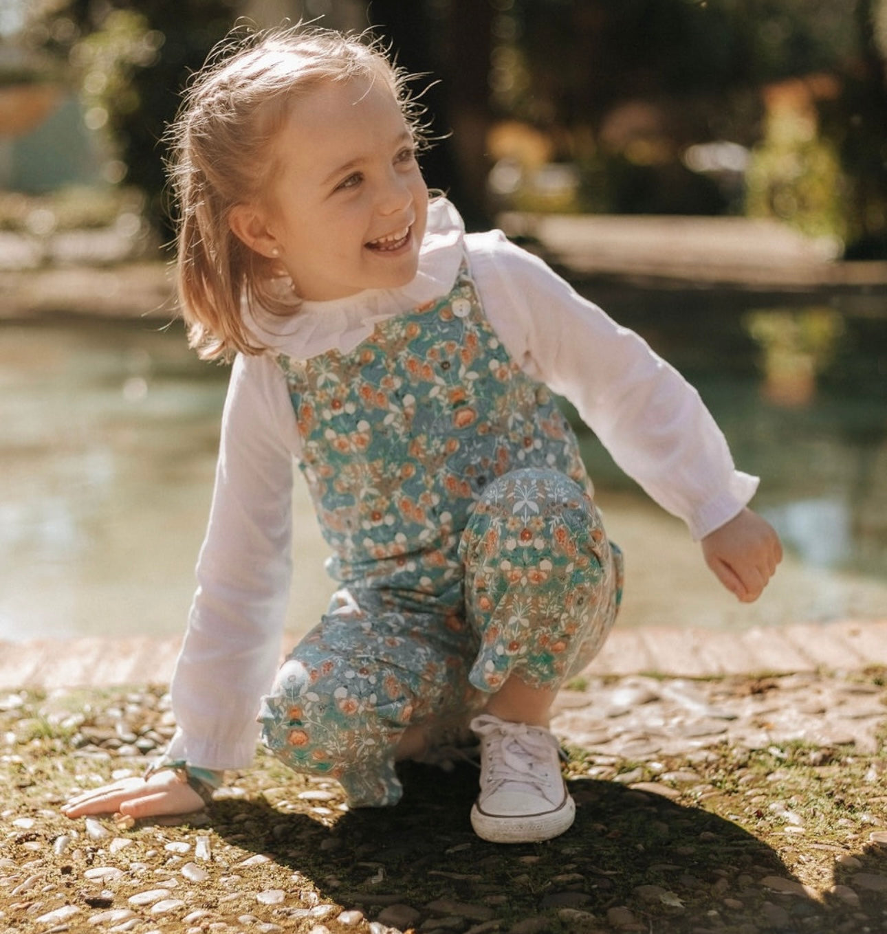 Floral Long Dungaree