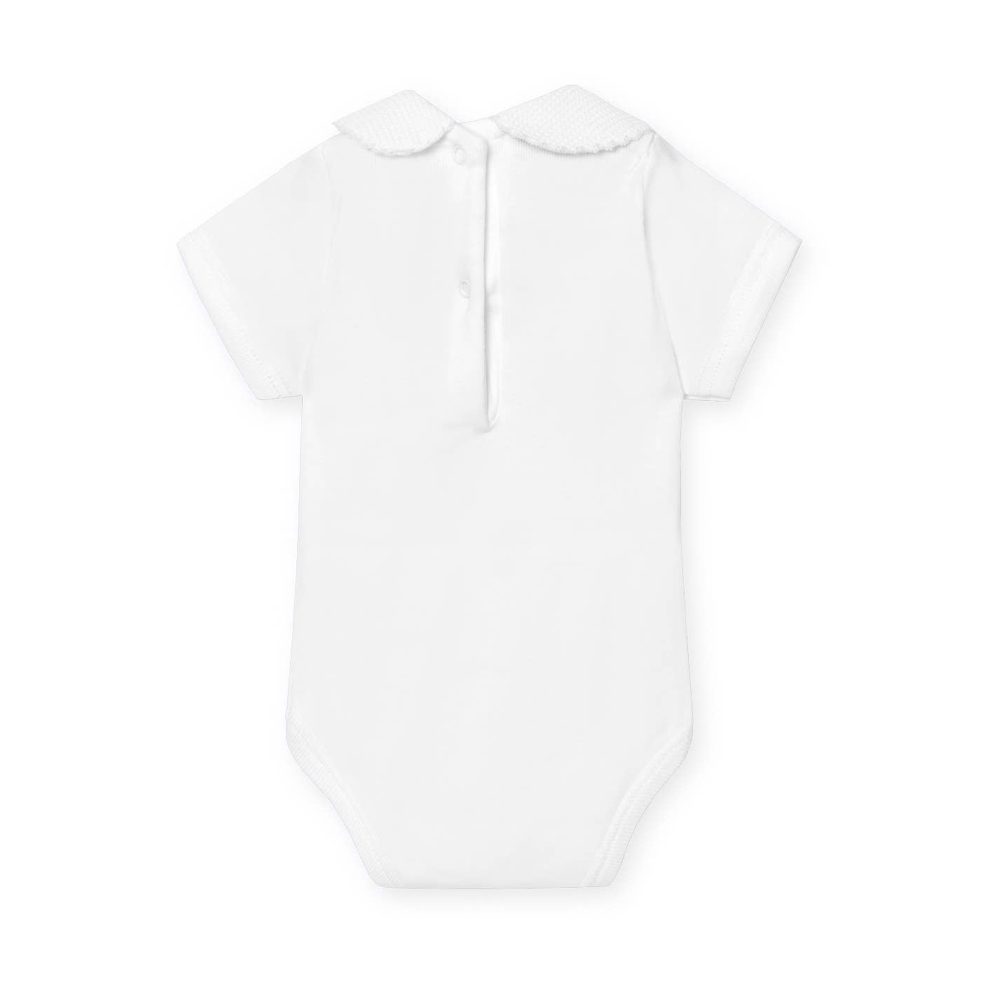 Pique Baby Neck Short Sleeve Bodysuit