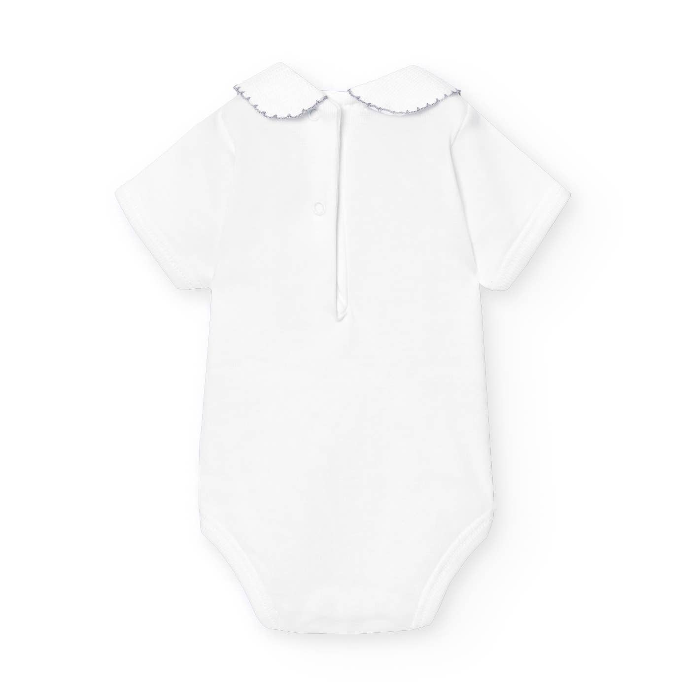 Pique Baby Neck Short Sleeve Bodysuit