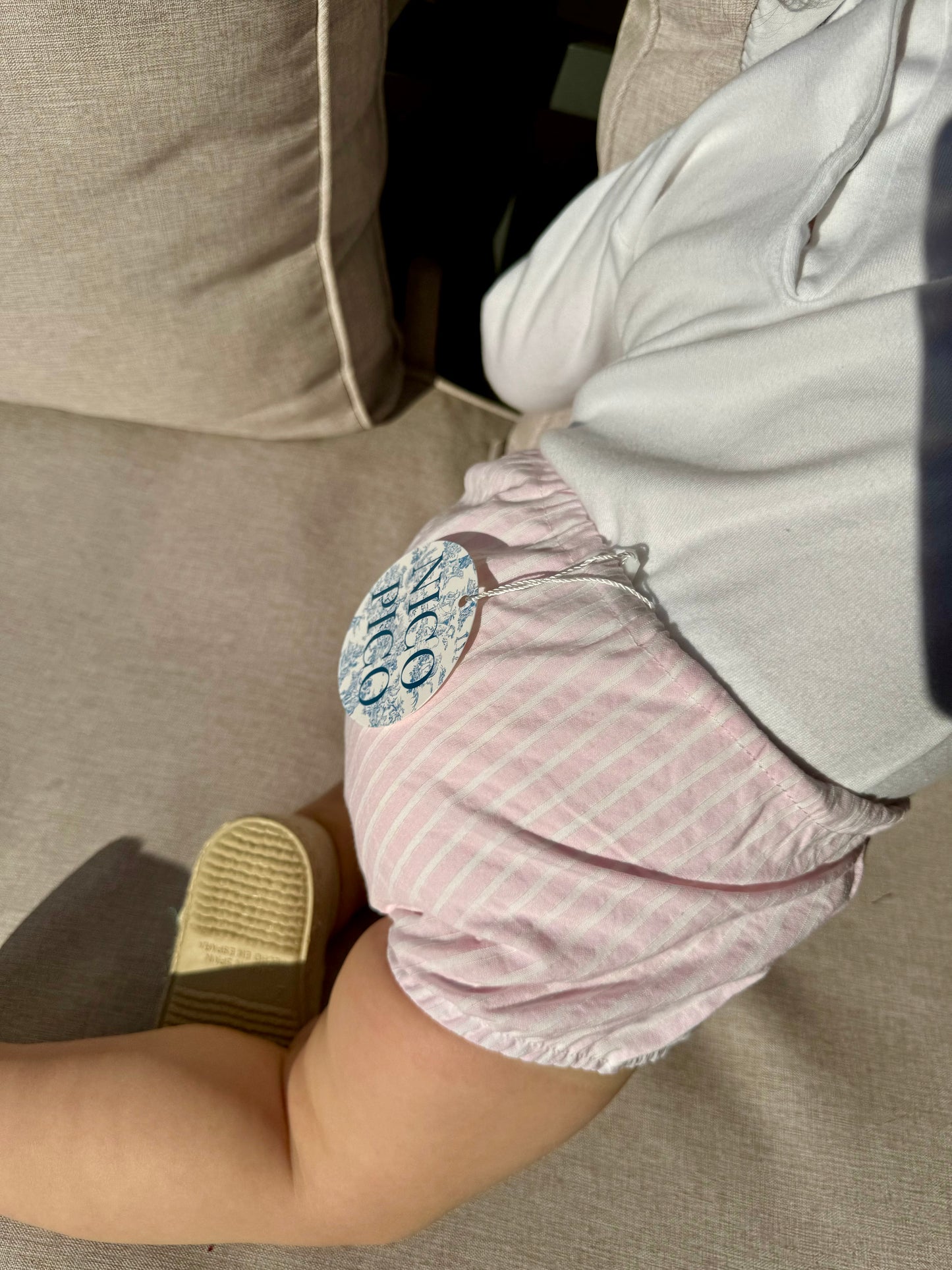 Bloomer Retiro in Classic Pink Stripes