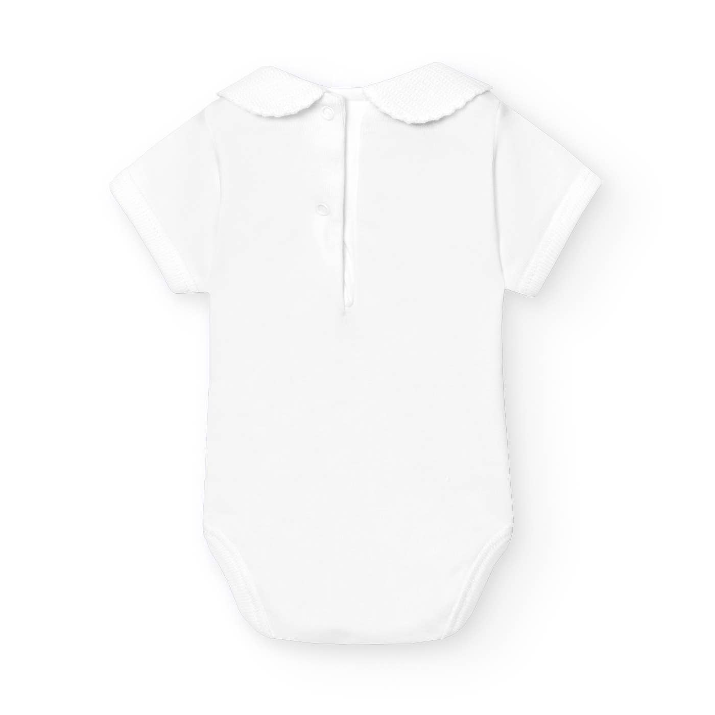 Pique Baby Neck Short Sleeve Bodysuit