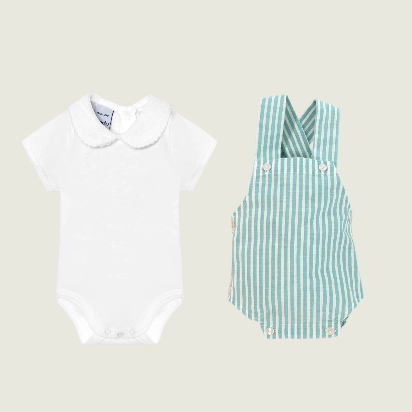 Pique Collar Set with Romper (Choose your print)