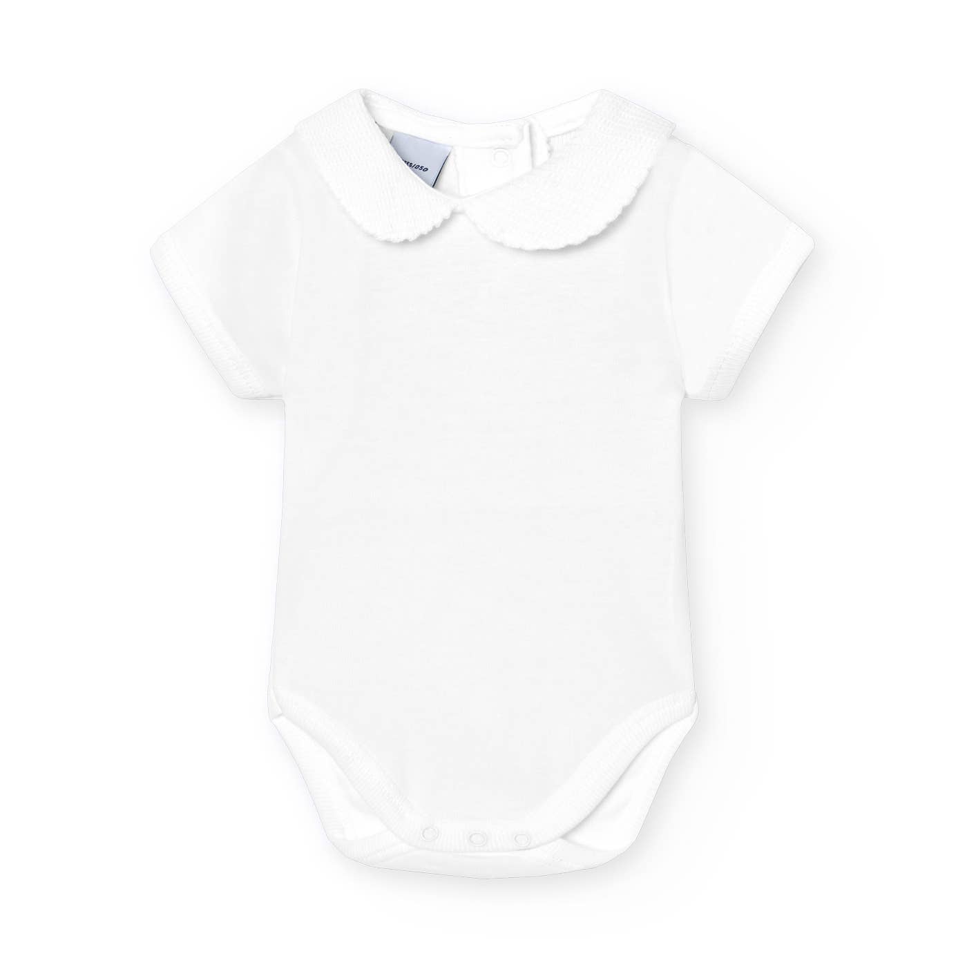 Pique Baby Neck Short Sleeve Bodysuit
