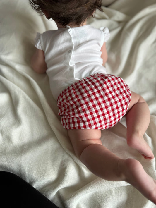 Bloomer Retiro in Red Vichy