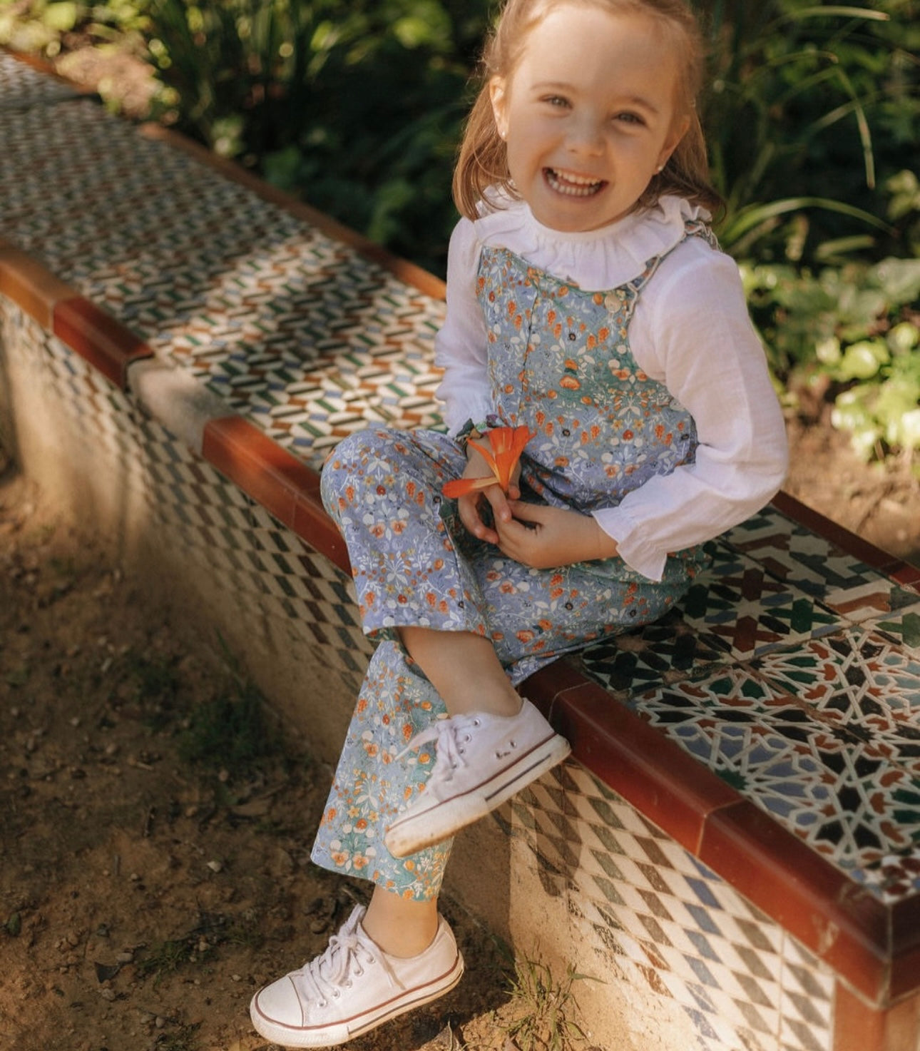 Floral Long Dungaree