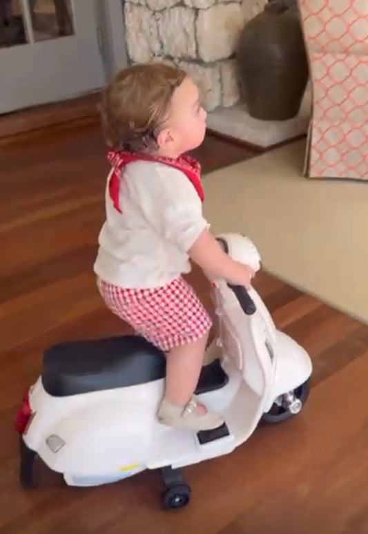 Prado Shorts in Red Vichy