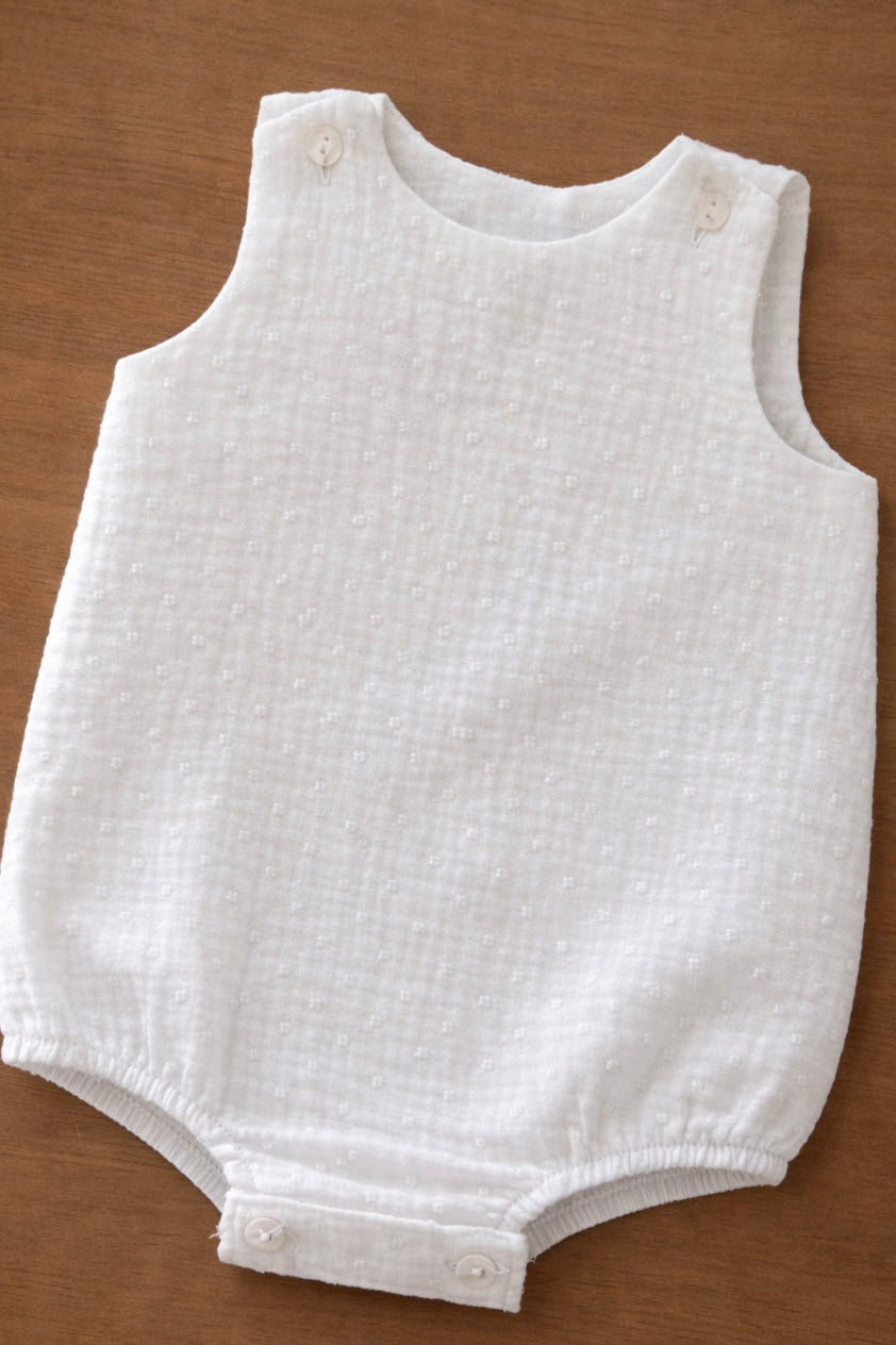 Romper Palacio in White Plumetti