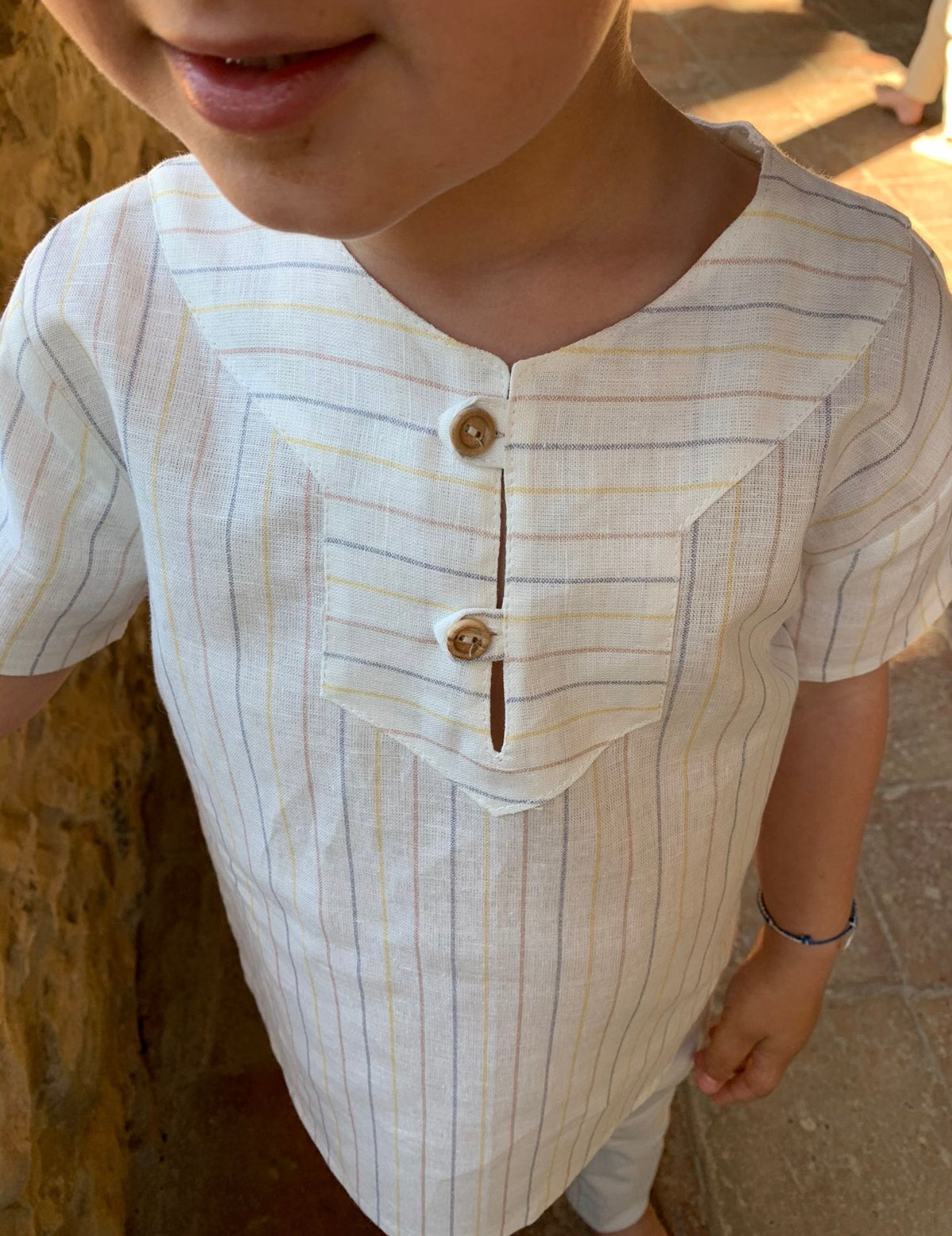 Linen Mao Stripes Shirt