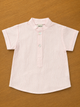 Boys Short Sleeve Shirt - Pink Stripes