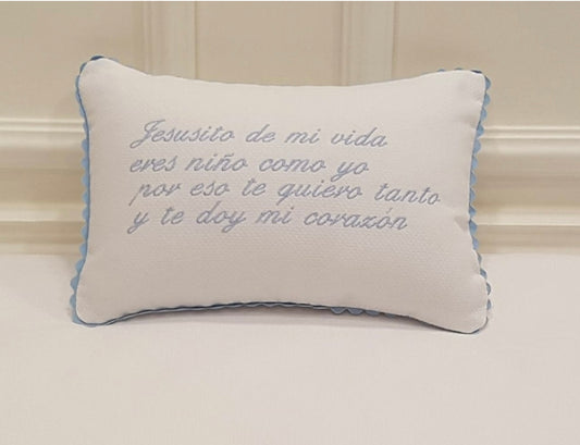 Embroidered Crib Cushion