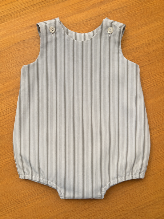 Romper Palacio in Dad Shirt Stripes