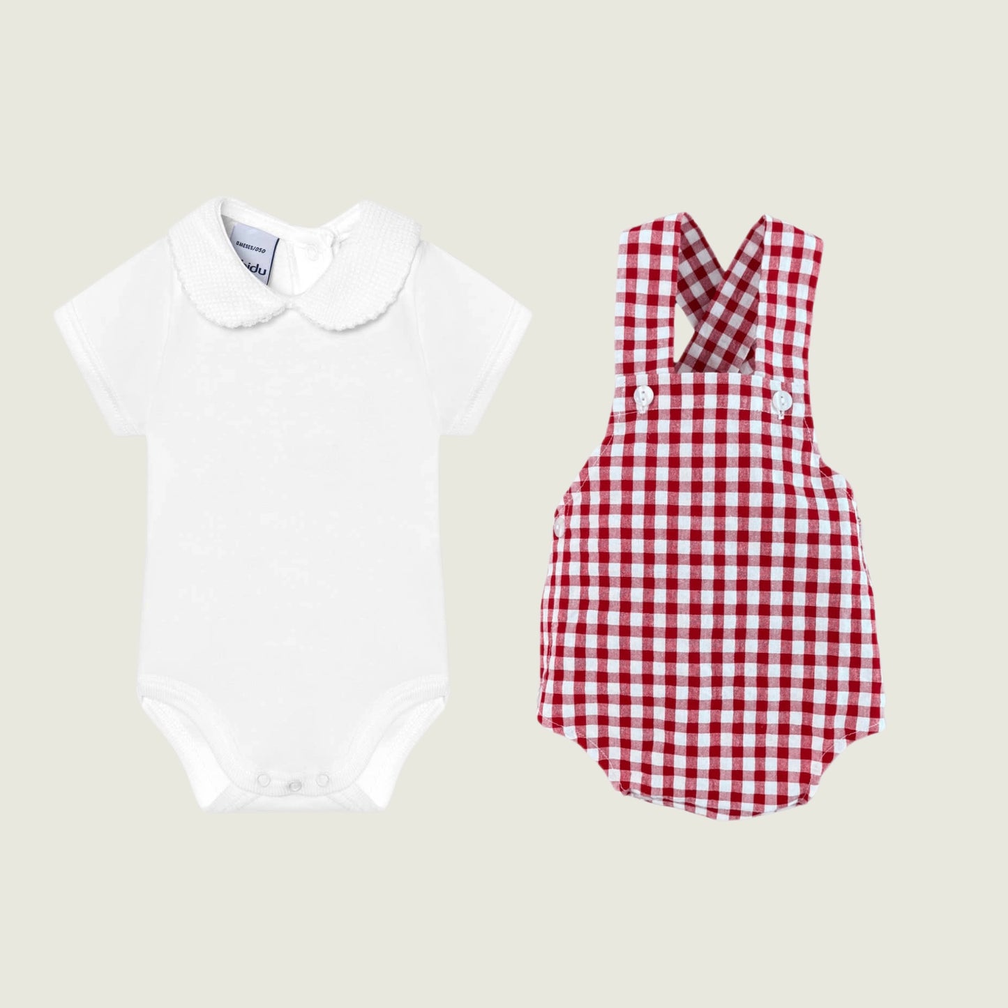 Pique Collar Set with Romper (Choose your print)