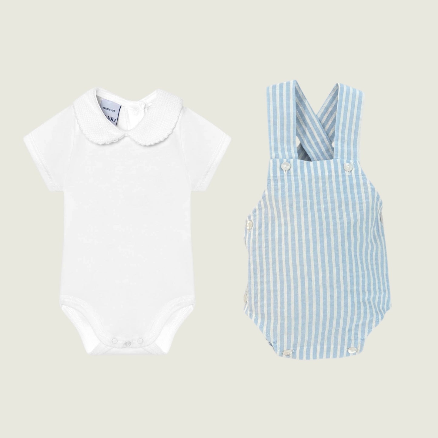 Pique Collar Set with Romper (Choose your print)