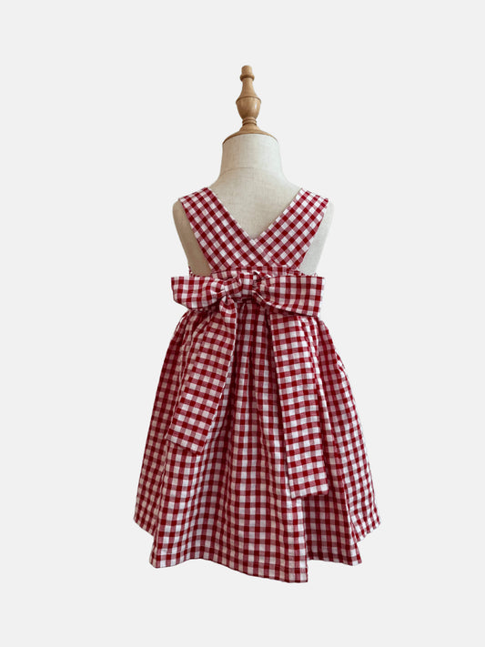 Dress Castellana in Red Vichy