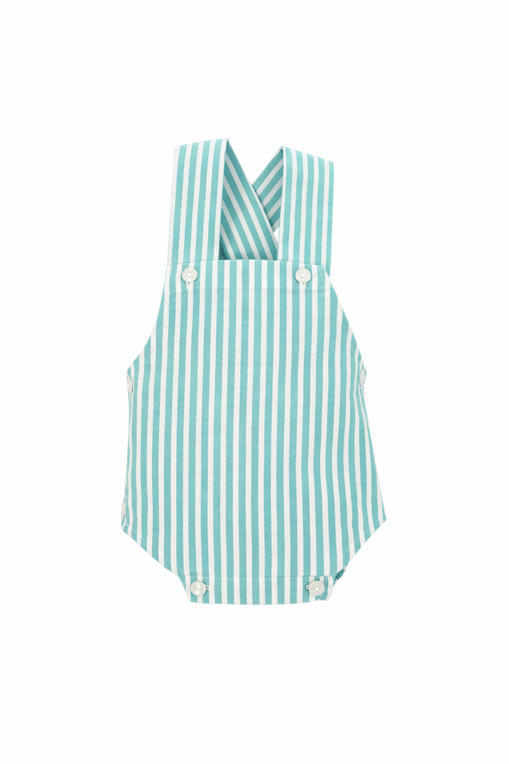 Romper Cibeles in Classic Green Stripes