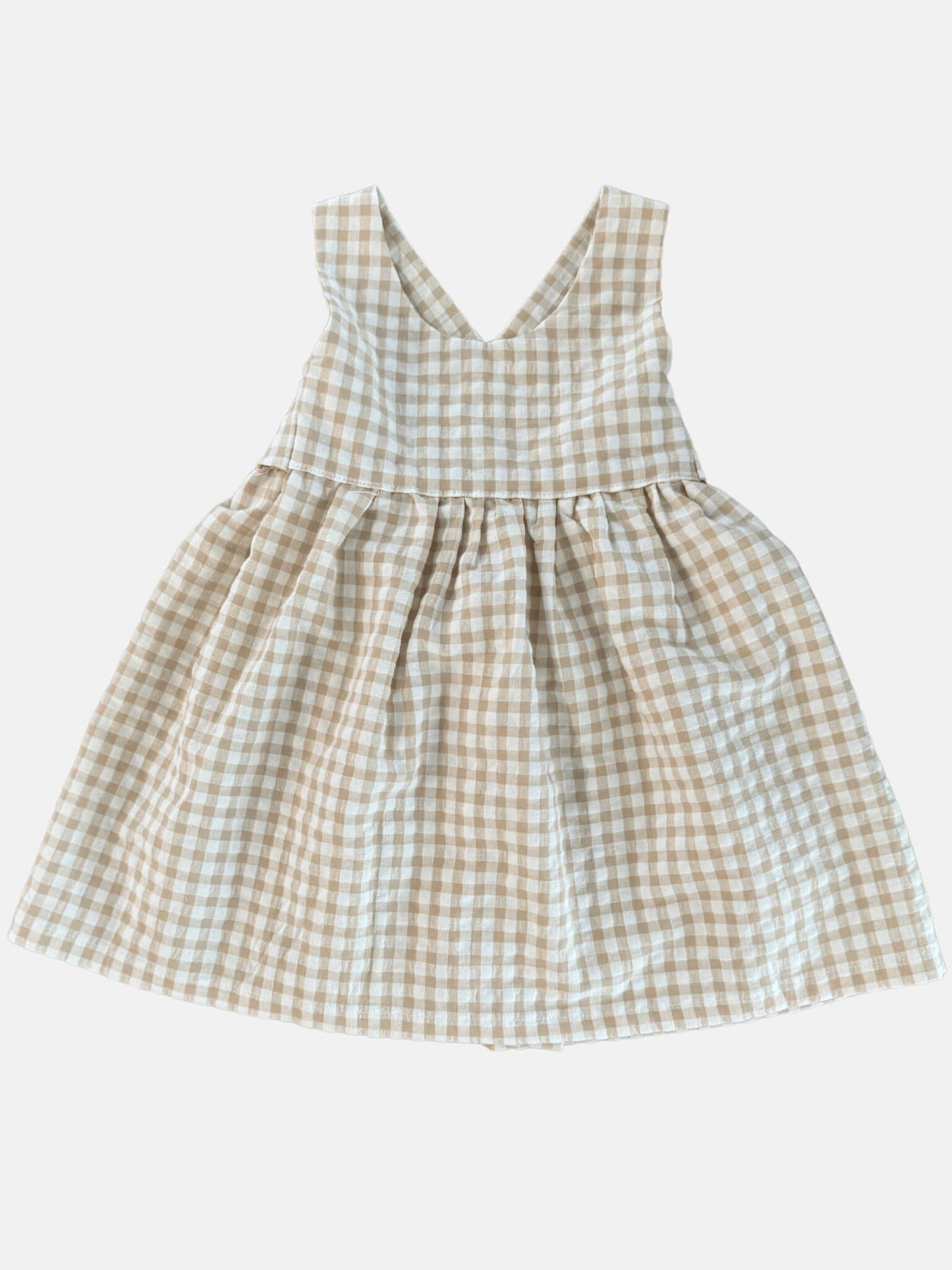 Dress Castellana in Natural Vichy