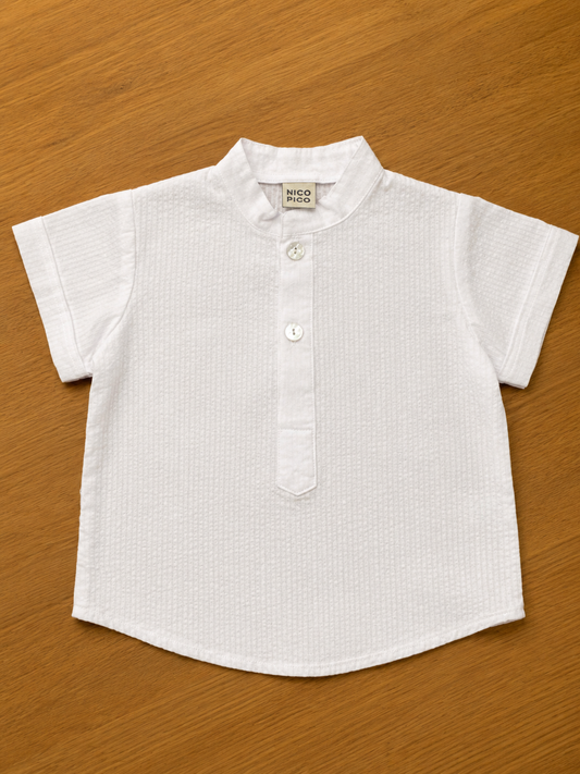 Boys Short Sleeve Shirt - White