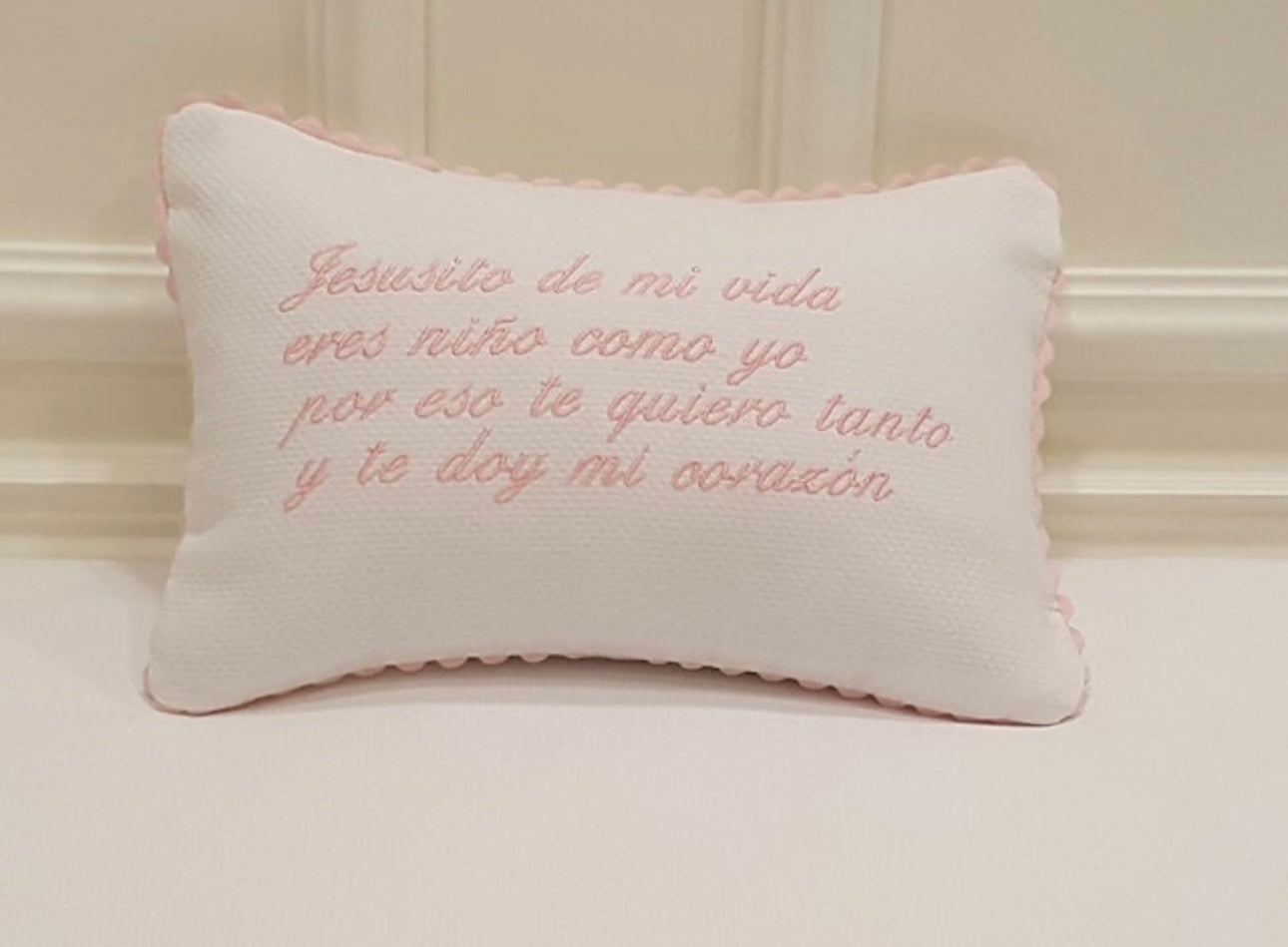 Embroidered Crib Cushion