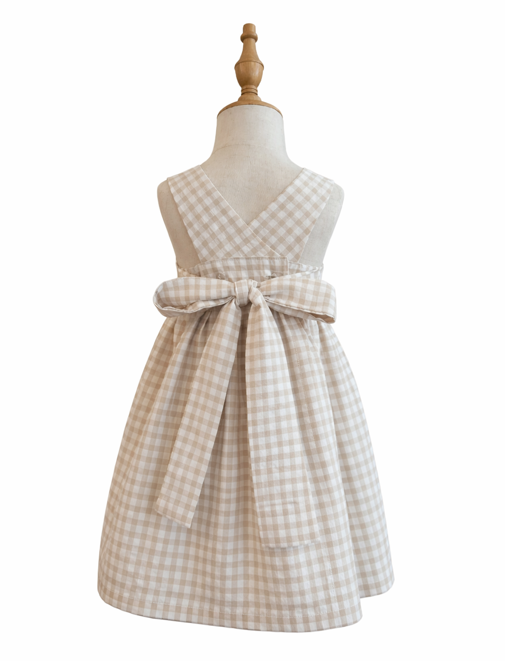 Dress Castellana in Natural Vichy