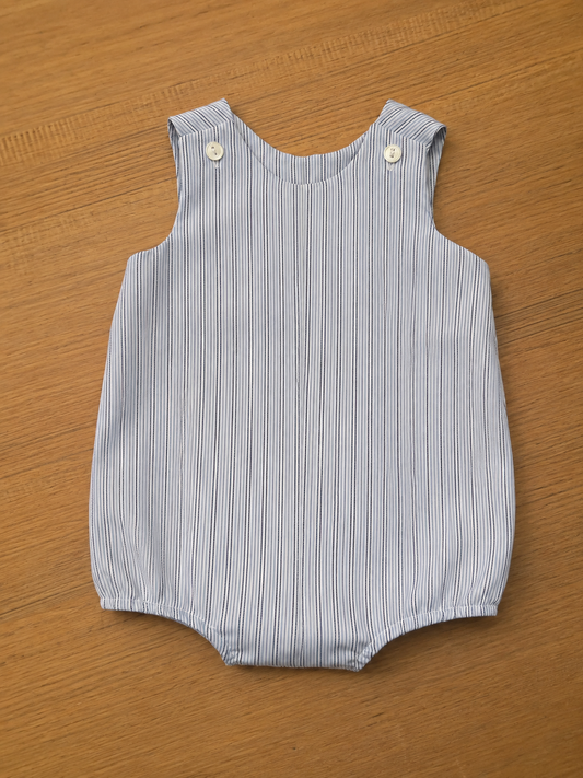 Romper Palacio in Button Down Stripes