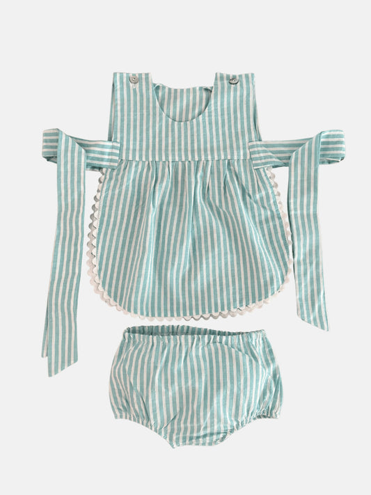 Set Madrid in Classic Green Stripes
