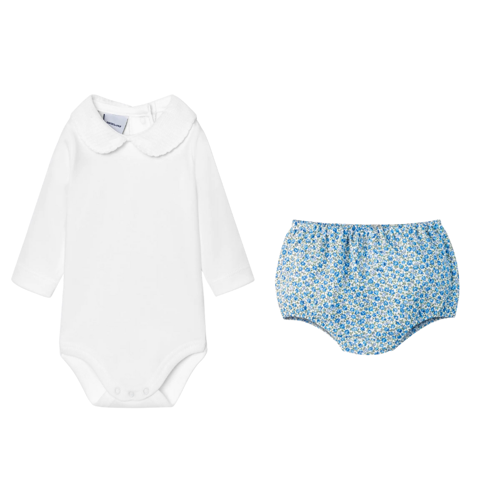 Long Sleeve Collar Bloomer Set (Choose your print)