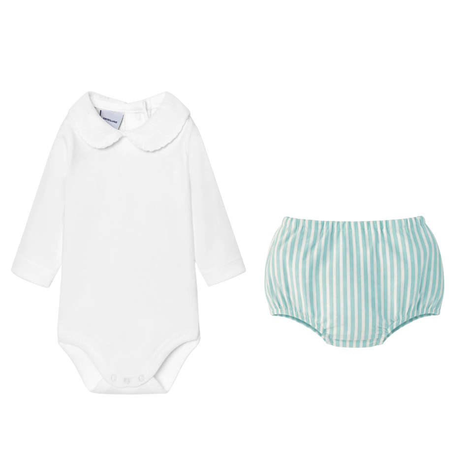 Long Sleeve Collar Bloomer Set (Choose your print)