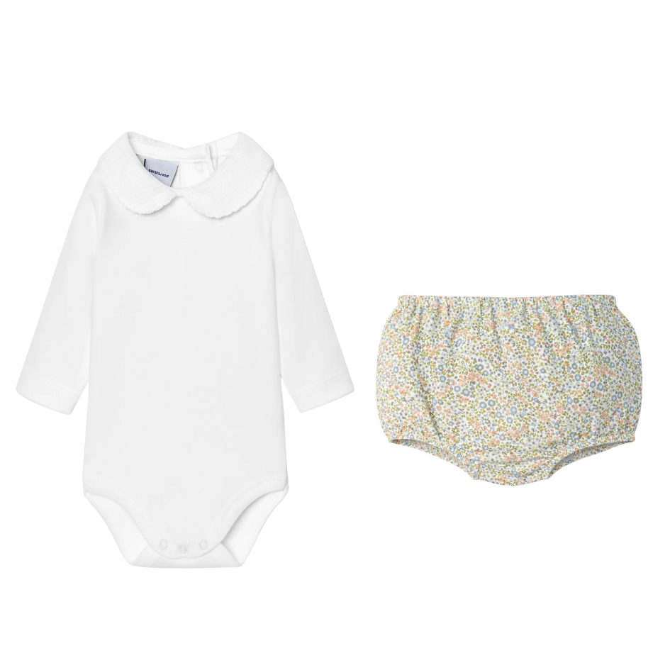 Long Sleeve Collar Bloomer Set (Choose your print)