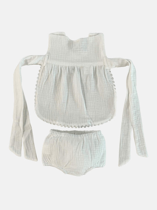 Set Madrid in White Muslin