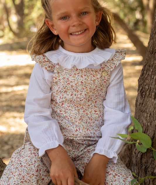 Margarita Floral Long Dungaree