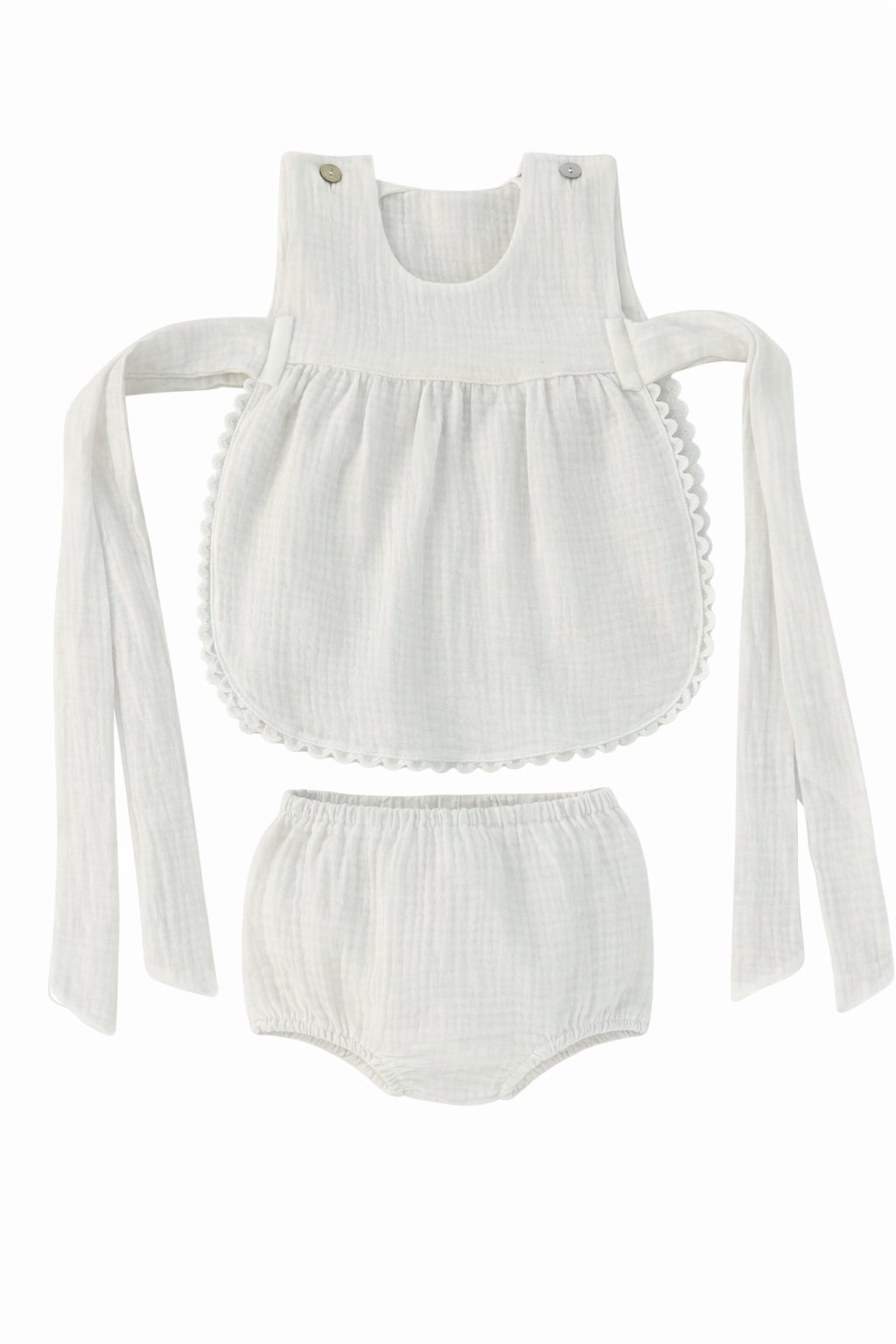 Set Madrid in White Muslin