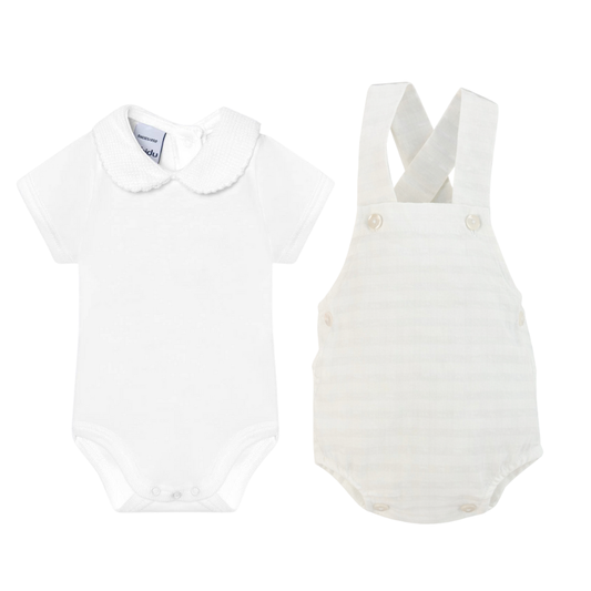 Pique Collar Set with Romper (Choose your print)