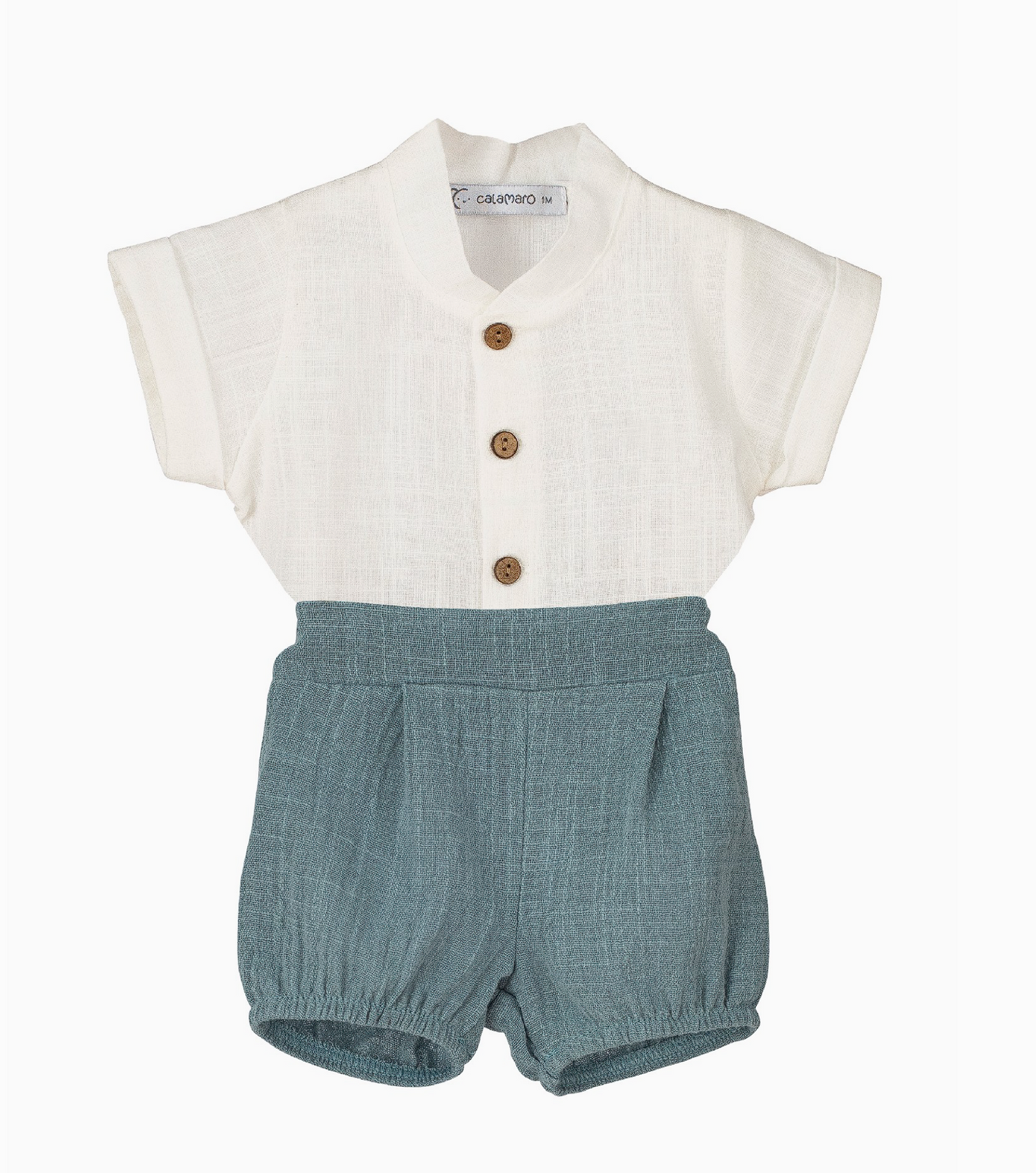 Blue Linen Summer Set