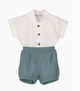 Blue Linen Summer Set