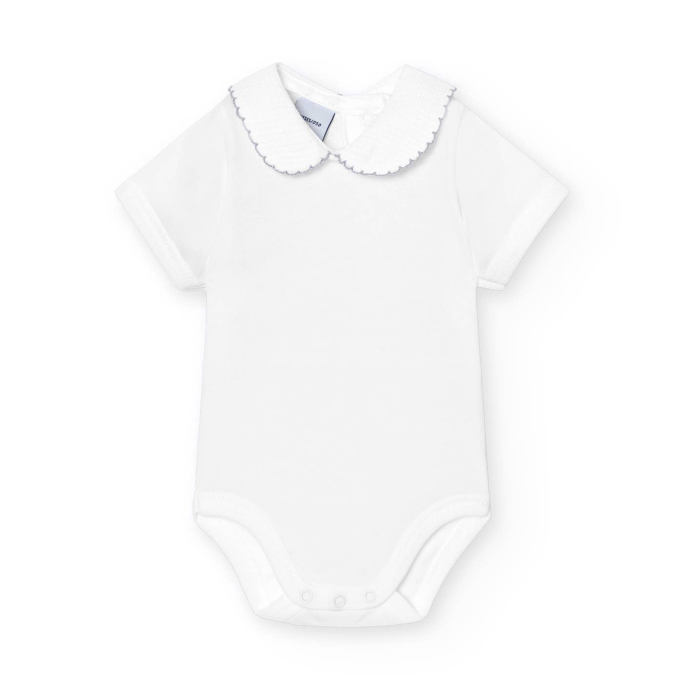 Pique Baby Neck Short Sleeve Bodysuit