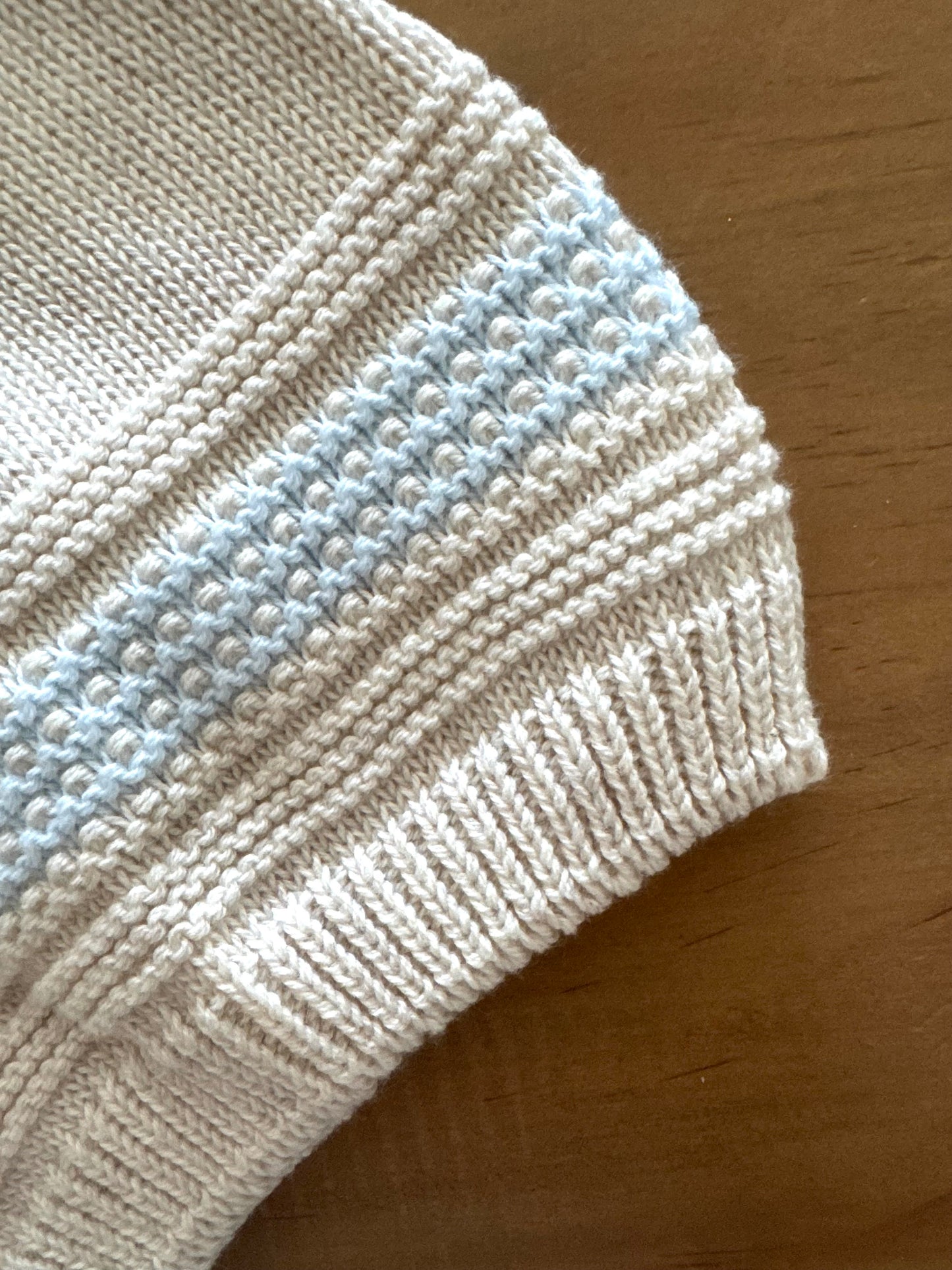 Baby Blue Cotton Knitted Set