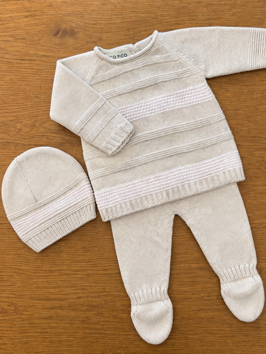 Baby Girl Cotton Knitted Set