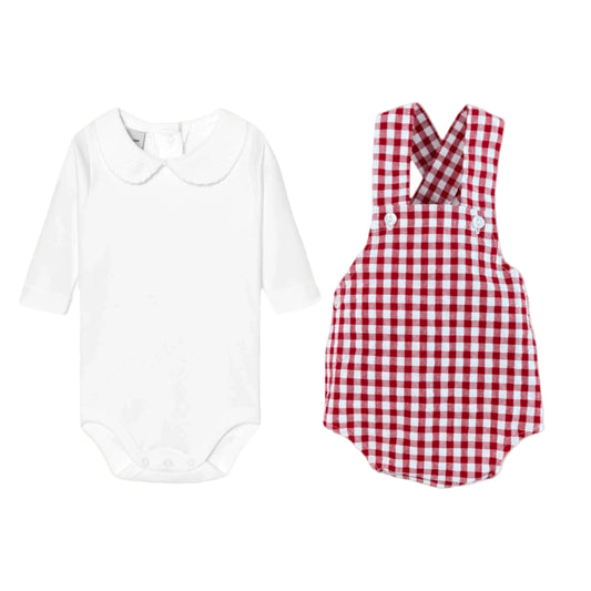 Long Sleeve Collar Set with Romper (Choose your print)